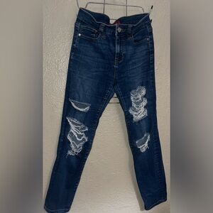 Guess Blue Skinny Distressed Jeans